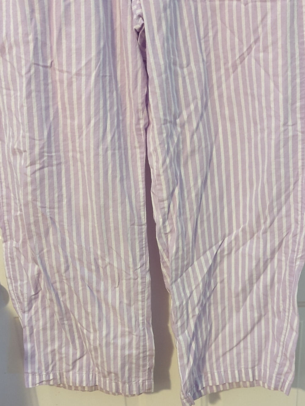 GAP Light Purple & White Striped Pajama Pants NWOT Large Women's Summer - Picture 3 of 8